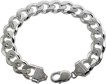 Load image into Gallery viewer, Sterling Silver 13mm Thick Curb Link Cuban Italy Bracelets Nickel Free 8" 9" 10"
