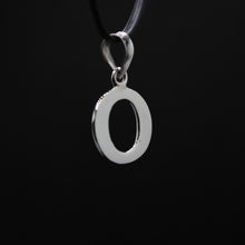 Load image into Gallery viewer, 925 Sterling Silver Alphabet Initial Pendant Plain Slab Serif Upper Case Letter
