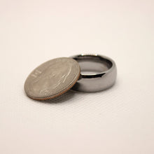 Load image into Gallery viewer, Tungsten Carbide Plain Smooth Domed Mirror Polish Finish Wedding Band Ring 8mm
