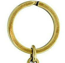 Load image into Gallery viewer, Green Purse Handbag Key Chain Crystal Golden Key Ring 4 inches Long 33mm Round
