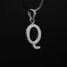 Load image into Gallery viewer, 925 Sterling Silver Alphabet Initial Pendant Plain Slab Serif Upper Case Letter
