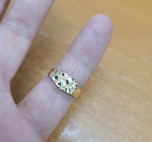 Load image into Gallery viewer, 10K Yellow Gold Baby Nugget Ring for Baby Kids Children Women Size 1 -7 Sizable
