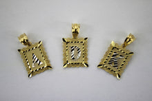 Load image into Gallery viewer, 10K Gold Initial Pendant Charm Boy Men and/or Box Chain

