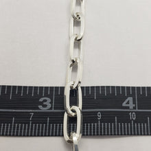 Load image into Gallery viewer, 925 Sterling Silver High Quality Paperclip Chain Necklace Bracelet 5.5mm 7"~30"
