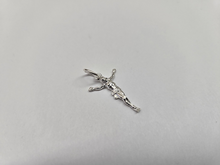 Load image into Gallery viewer, 925 Sterling Silver Body of Christ Crucifix Cross Pendant 3/4 Inch (19mm) Tall
