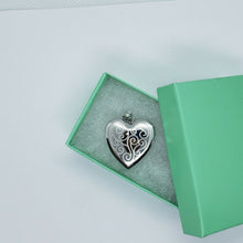 Load image into Gallery viewer, 1 inch Sterling Silver Heart Locket 4Picture Charm Pendant w/out Chain 16"-24"
