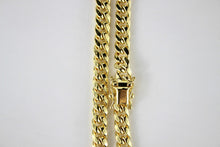 Load image into Gallery viewer, 14K Yellow Gold Hollow Miami Cuban Link Chain Necklace 5.5mm 18" ~ 30"
