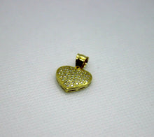 Load image into Gallery viewer, Authentic 10K Yellow Gold Sparkling Heart Pendant for Girl Women 2 Colors
