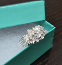 Load image into Gallery viewer, 925 Sterling Silver Diamond Cut Finish Nugget Ring 11mm, 7/16 Inch Sizes 8-13
