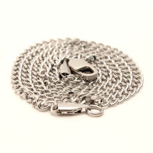 Load image into Gallery viewer, Stainless Steel Curb Link Chain Necklace 1/8 Inch Wide, Sizes 16-24 Inches
