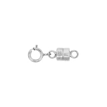 Load image into Gallery viewer, Sterling Silver Magnetic Clasp Converter for Necklaces Square Edge 4mm
