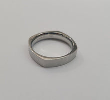 Load image into Gallery viewer, Surgical Steel 5mm Square Wedding Band Ring Comfort-fit Matte Finish SZ 7 to 14
