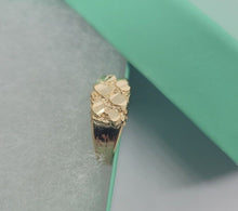 Load image into Gallery viewer, 10K Yellow Gold Baby Nugget Ring for Baby Kids Children Women Size 1 -7 Sizable
