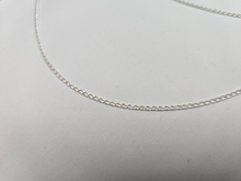 Load image into Gallery viewer, 925 Sterling Silver Solid Long Curb Link Chain Necklace Bracelet 1.5mm 7" to 30"
