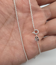 Load image into Gallery viewer, 925 Sterling Silver Thin Cable Link Chain Necklace Bracelet 1.5mm 7" to 30"
