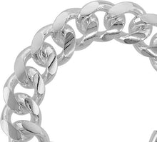 Load image into Gallery viewer, Sterling Silver Miami Cuban Link Chain Domed Surface Thick Bracelet 18mm 8" 9"
