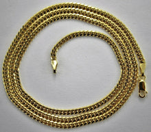 Load image into Gallery viewer, 14K Solid Yellow Gold 2.5mm Wide Miami Cuban Link Chain Necklace Size 18" - 30"
