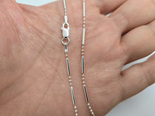 Load image into Gallery viewer, 925 Sterling Silver Pallini Dot Dash Bead Ball Chain Anklet 1.5mm, 9.5" Long
