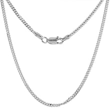 Load image into Gallery viewer, 925 Sterling Silver Miami Cuban Domed Surface Link Chain Necklace 2mm
