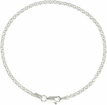Load image into Gallery viewer, 925 Sterling Silver Italian Rolo Chain Necklace Bracelet 2.5mm Sizes 7~30 inch
