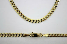 Load image into Gallery viewer, 14K Solid Gold Cuban Link Chain Necklace Bracelet Men Women 3.5mm Sizes 7"~30"
