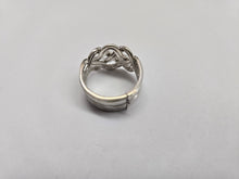 Load image into Gallery viewer, 925 Sterling Silver 8Piece Braided Celtic Loop Design Puzzle Ring Band 16mm 5~13
