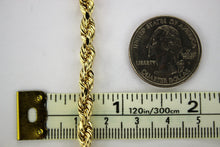 Load image into Gallery viewer, Authentic 10K Yellow Gold Rope Twist Link Chain Necklace 5.5mm x 22" ~ 32"
