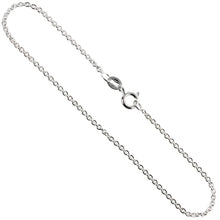 Load image into Gallery viewer, 925 Sterling Silver Solid Cable Link Chain Necklace Bracelet 1.8mm 7" to 30"
