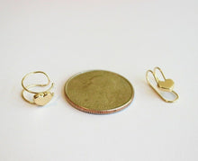 Load image into Gallery viewer, 14K Solid Gold Heart Ear Cuff Earrings Long / Round Cuff No Piercing Cartilage

