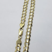 Load image into Gallery viewer, 10K Yellow Gold Solid Cuban Link Chain Curb Necklace Bracelet 1.8mm-4mm, 7"~30"
