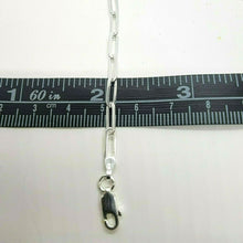 Load image into Gallery viewer, 925 Sterling Silver High Quality Paperclip Chain Necklace Bracelet 3mm 7"~30"
