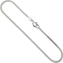 Load image into Gallery viewer, 925 Sterling Silver Curb Cuban Link Chain Necklaces Men Women 1.8mm 16" to 30"
