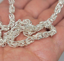 Load image into Gallery viewer, 925 Sterling Silver Turkish Chain High Quality Necklace Bracelet 4mm Size 7"~30"
