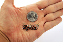 Load image into Gallery viewer, Authentic 10K Solid Yellow Gold Handmade Personalized Custom Name Pendant
