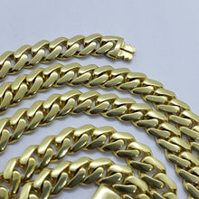 Load image into Gallery viewer, 10K Hollow Yellow Gold Miami Cuban Monaco Chain 6m~9mm Necklace Bracelet 7"-30"
