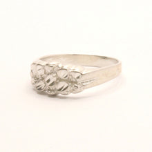 Load image into Gallery viewer, 925 Sterling Silver Diamond Cut Finish Nugget Ring Band 5/16 Inch Wide Size 5-13
