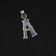 Load image into Gallery viewer, 925 Sterling Silver 26-Alphabet Upper Case Wavy Western Tuscan Initial Pendant
