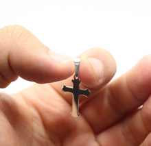 Load image into Gallery viewer, 925 Sterling Silver Dainty Detailed Budded Crucifix Cross Pendant
