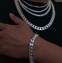 Load image into Gallery viewer, 925 Sterling Silver Miami Cuban Link Chain Necklace Bracelet 2mm~7mm All Sizes
