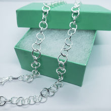 Load image into Gallery viewer, 925 Sterling Silver Circle Link Cable Chain Necklace 6.9mm Nickel Free 16"~24"
