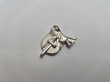 Load image into Gallery viewer, 925 Sterling Silver Horse Saddle Pendant Flawless Finish 1 Inch (25mm) Tall
