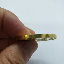 Load image into Gallery viewer, 10k Yellow Gold Eagle Mexico 50 Peso Coin 37.5mm Diameter for Coin Edge Bezel
