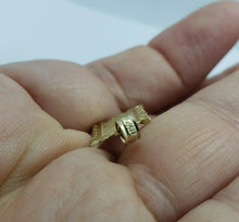 Load image into Gallery viewer, 14K Solid Yellow Gold Initial Letter Plate Pendant A-Z Alphabet Necklace Charm

