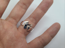 Load image into Gallery viewer, Sterling Silver Freeform Ring Flawless Polished Finish 1/2 inch Wide Size 6~10
