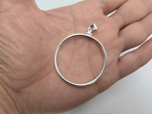 Load image into Gallery viewer, 925 Sterling Silver 1 oz Silver Eagle Coin Bezel 40.7mm 41mm Screw Top Coin Edge
