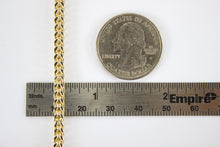 Load image into Gallery viewer, Authentic 10K Hollow Yellow Gold Franco Necklace Chain 4mm/24-40"

