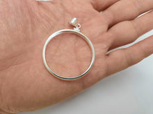 Load image into Gallery viewer, 925 Sterling Silver Mexican Peso Dollar Coin Bezel 38mm Screw Top Coin Edge
