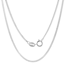 Load image into Gallery viewer, 925 Sterling Silver Fine Thin Curb Link Chain Necklace Bracelet 1.5mm 7" to 30"
