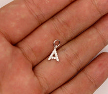 Load image into Gallery viewer, 925 Sterling Silver 26 Alphabet Initial Pendant 1/2 inch Tall Gift Girl Women
