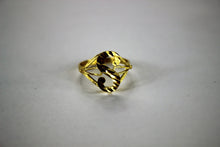 Load image into Gallery viewer, 10K Real Yellow Gold Initial Ring Cursive Letters for Women
